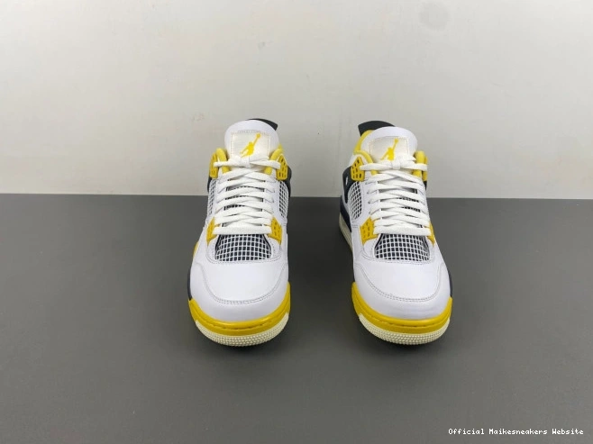 Official Maikesneakers 4 Jordan Vivid Sulfur Air AQ9129-101 WNNS 0817